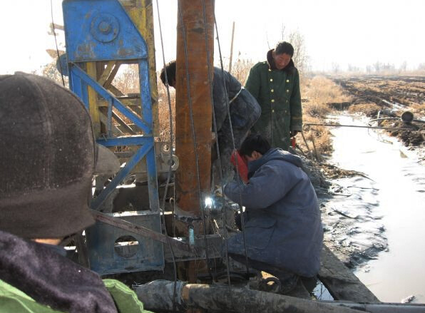 深井陽極施工現場